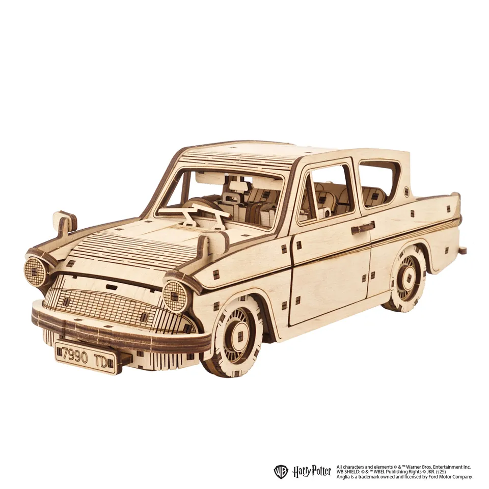 ugears-flying-ford-anglia-harry-potter-modellino-auto-magica-in-legno image 1