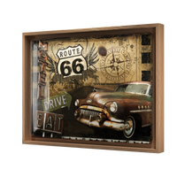nostalgic-art-route-66-road-trip-targa-in-metallo-30x40-cm image 6