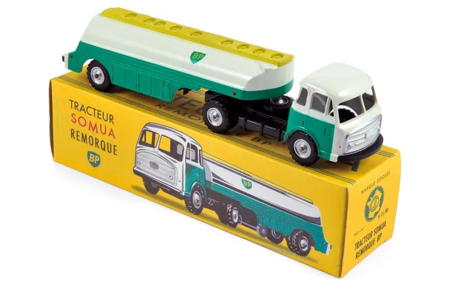 norev-somua-remorque-citerne-bp-1-50-modellino-camion-cisterna-d-epoca image 1