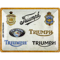 nostalgic-art-triumph-logo-evolution-targa-in-metallo-30x40-cm image 2
