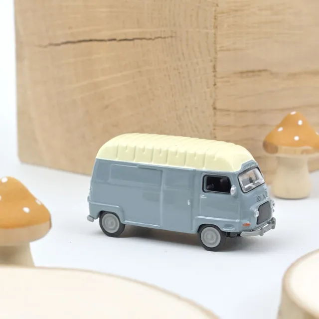 norev-renault-estafette-1968-grigio-1-87-modellino-minijet-furgone-d-epoca image 1