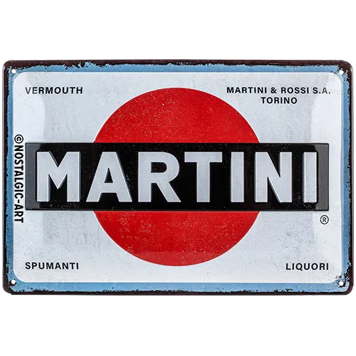 nostalgic-art-martini-logo-white-targa-in-metallo-20x30-cm image 1
