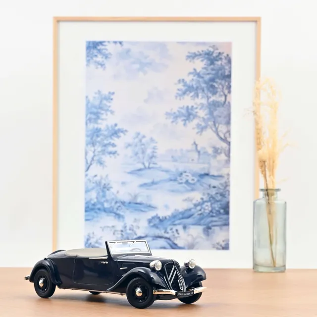norev-citro-n-traction-cabriolet-1938-dark-blue-1-18-modellino-auto-collezione image 1