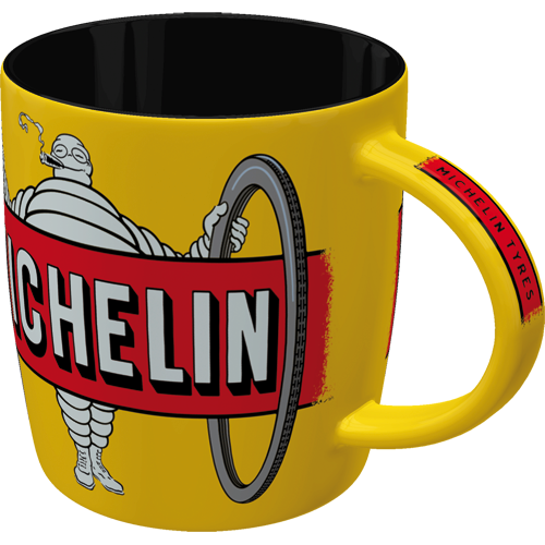 nostalgic-art-michelin-tyres-bibendum-yellow-tazza-in-ceramica-330-ml-2 image 2