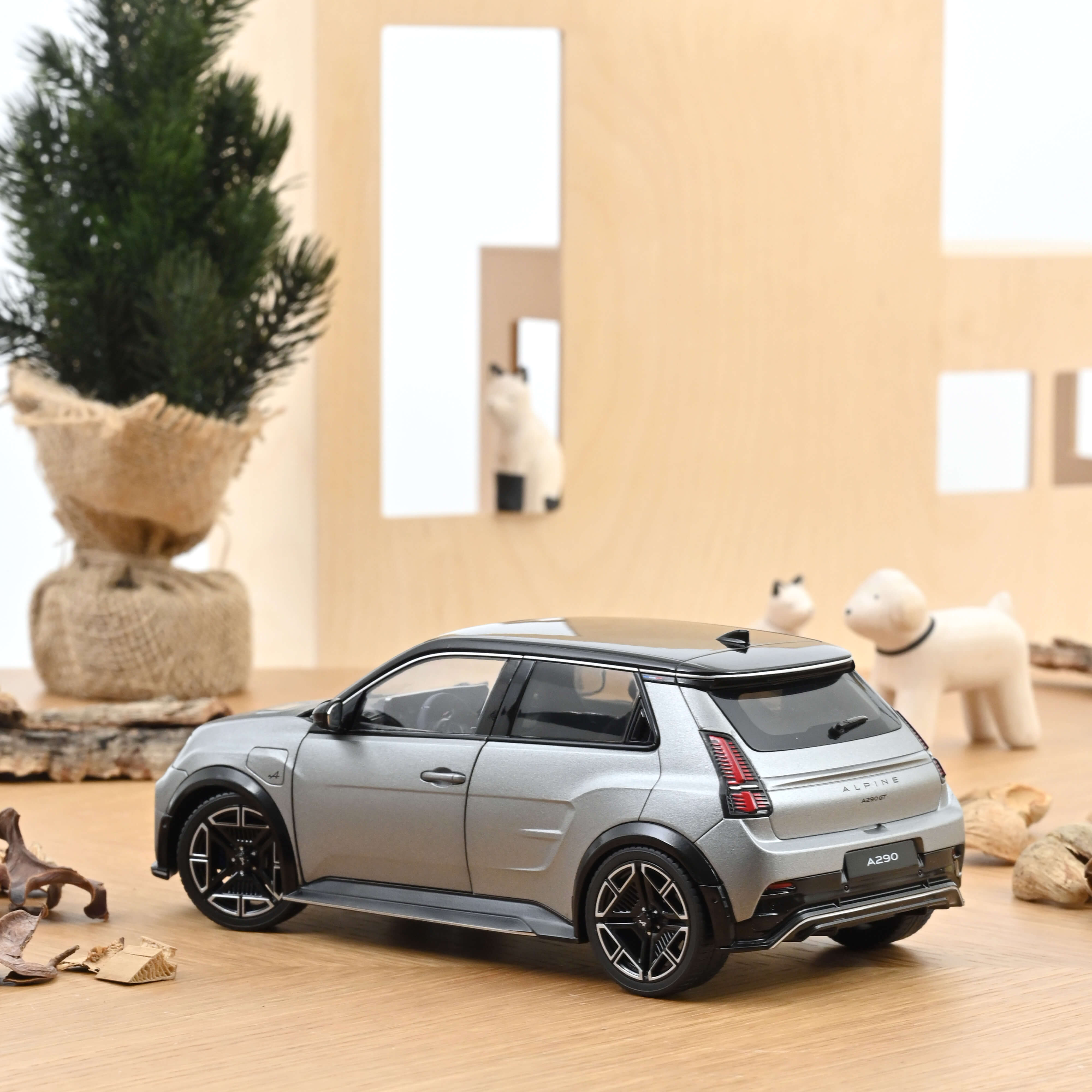 norev-alpine-a290-gt-2025-grigio-tornado-opaco-e-nero-1-18-modellino-auto image 3