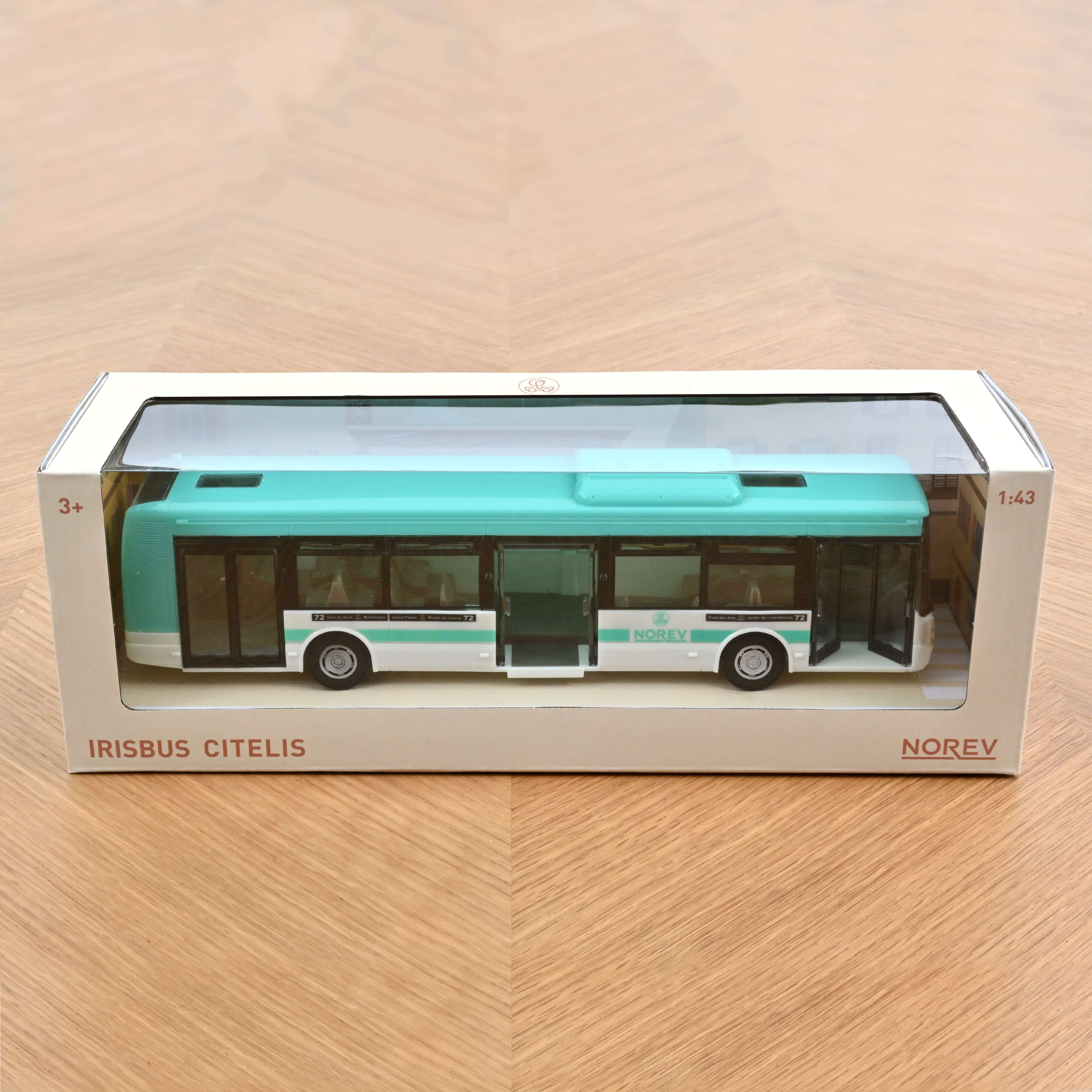 norev-bus-irisbus-bleu-plastigam-modellino-autobus-1-43-giocattolo image 2