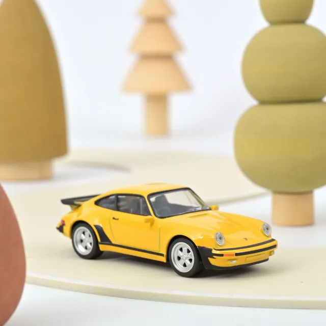 norev-porsche-911-turbo-1978-modellino-auto-1-43-talbot-yellow-jet-car image 1