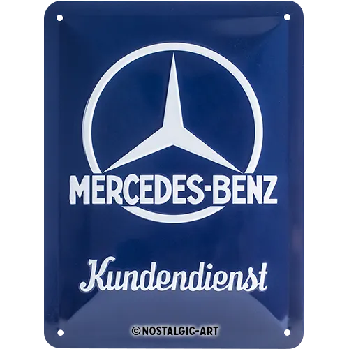 nostalgic-art-mercedes-benz-kundendienst-targa-in-metallo-15x20-cm-2 image 1