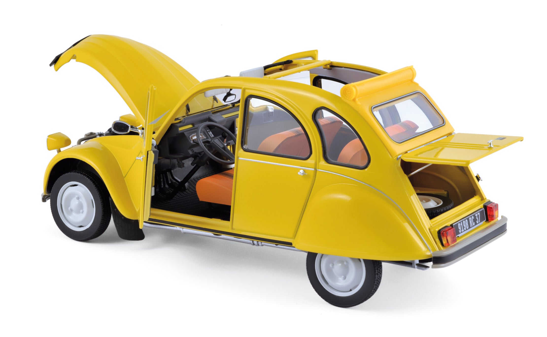 norev-citro-n-2cv-6-club-1979-giallo-mimosa-modellino-auto-1-18 image 2