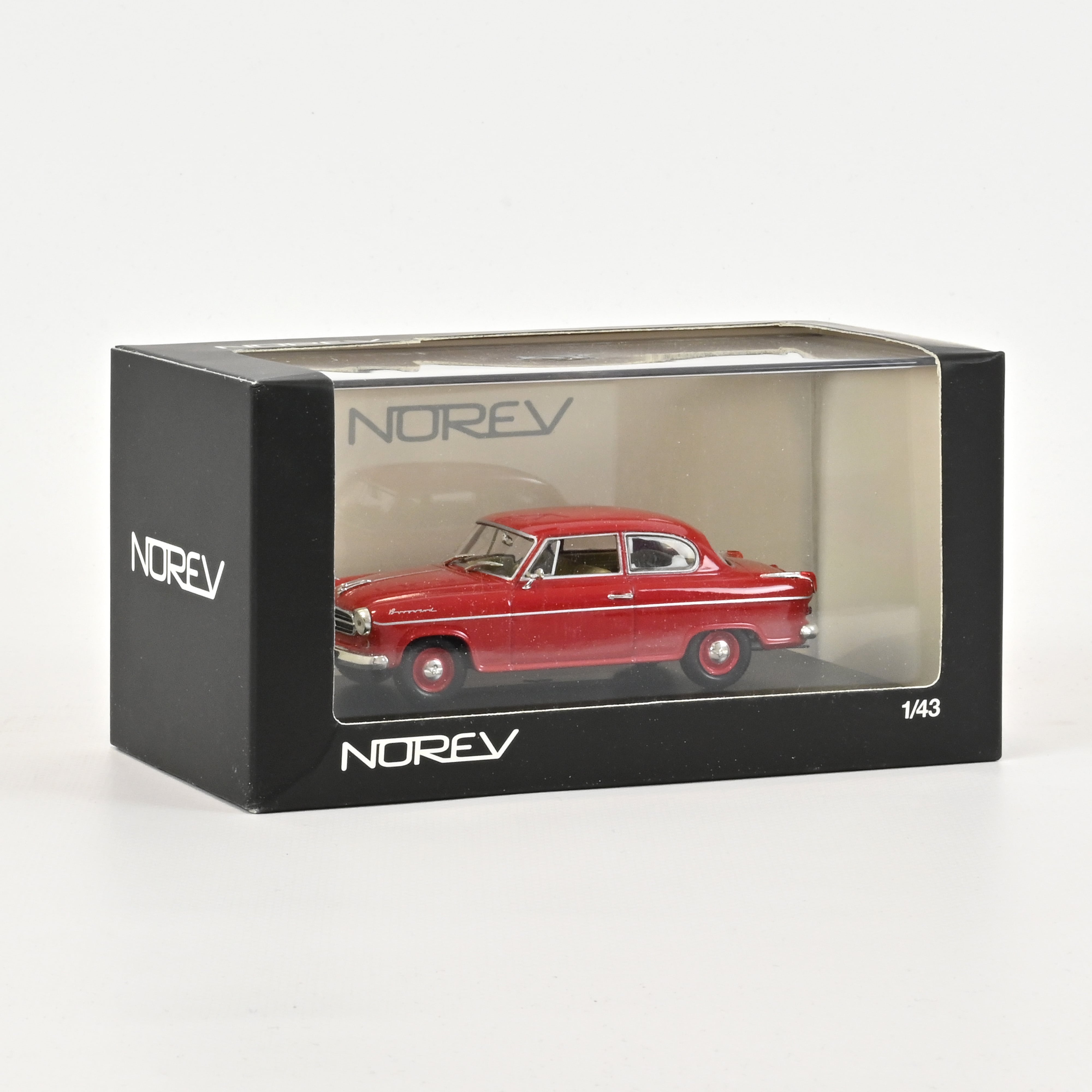 norev-borgward-isabella-berline-1960-modellino-auto-1-43-rosso image 1