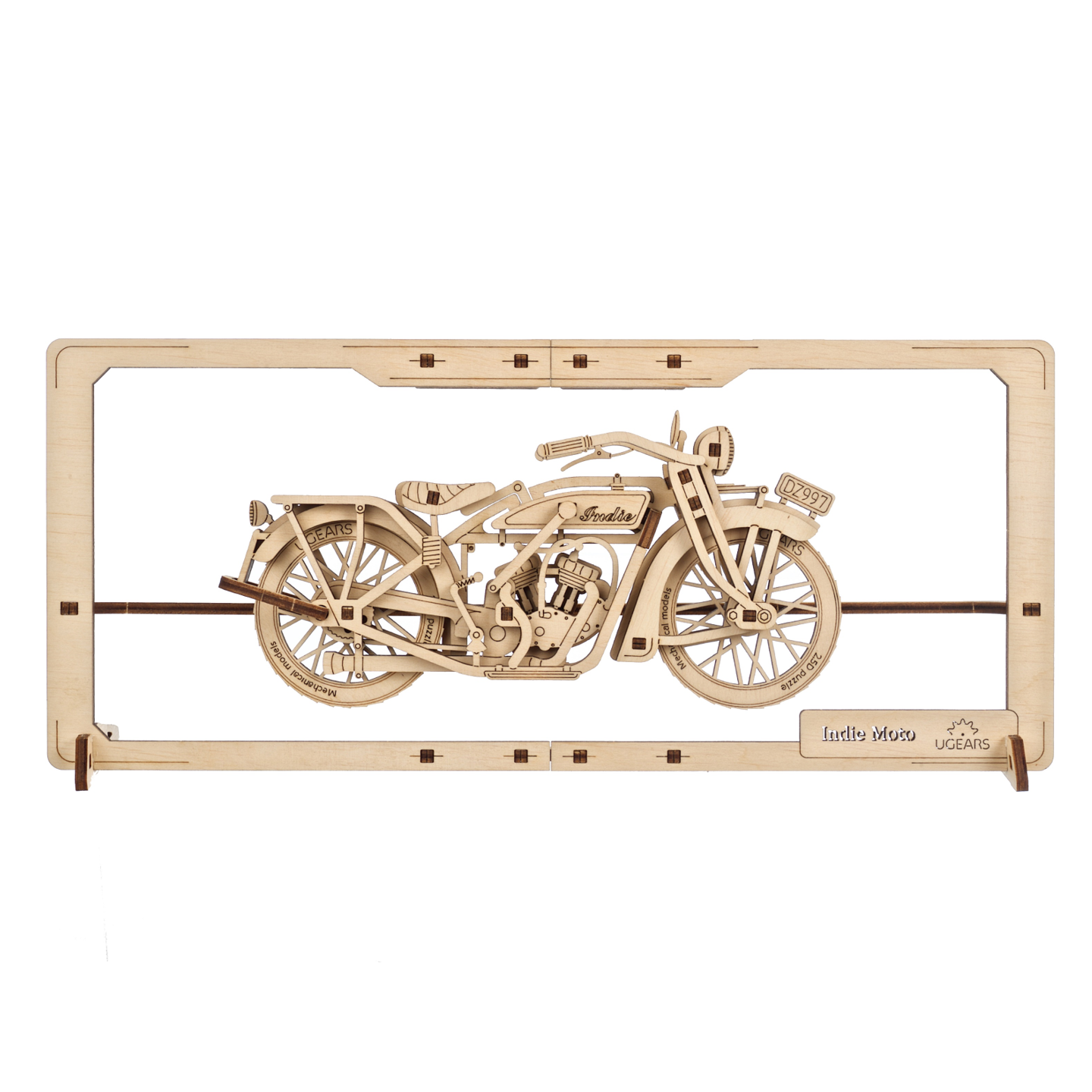 ugears-indie-moto-2-5d-puzzle-quadro-in-legno image 1