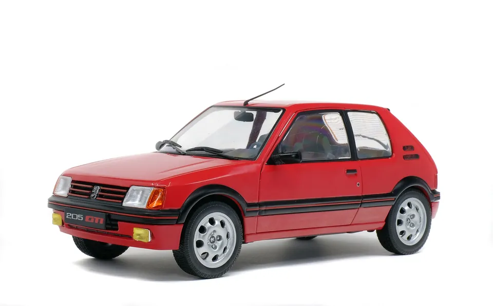 solido-peugeot-205-gti-1-9l-mk1-1988-modellino-auto-1-18-rosso-vallelunga image 1