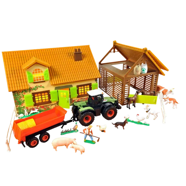norev-a-day-at-the-farm-set-2-edifici-fattoria-modellino-diorama image 1