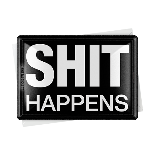 nostalgic-art-shit-happens-biglietto-in-metallo-10-x-14-cm image 2