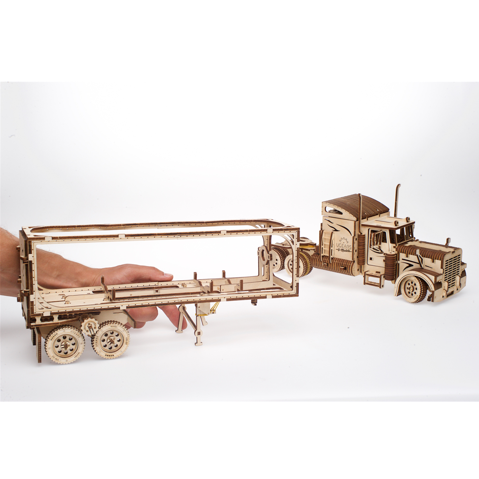 ugears-heavy-boy-truck-vm-03-trailer-rimorchio-meccanico-in-legno-da-costruire image 4