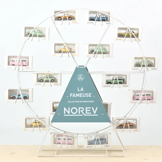 norev-pr-sentoir-grande-roue-blu-espositore-per-18-auto-1-43 image 1