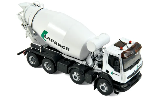 norev-renault-kerax-malaxeur-2008-lafarge-1-43-modellino-betoniera-da-cantiere image 1