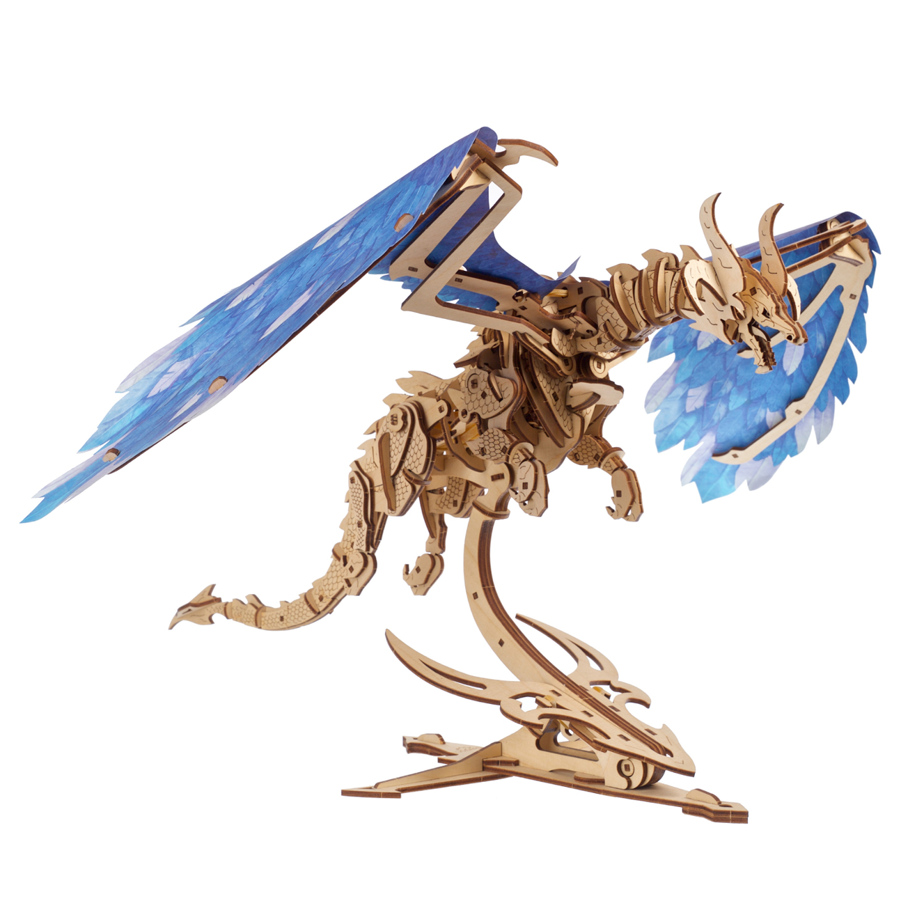 ugears-windstorm-dragon-drago-automa-meccanico-in-legno-3d image 2