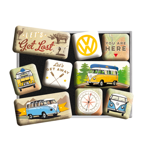 nostalgic-art-vw-bulli-let-s-get-lost-set-magneti-da-frigo image 2