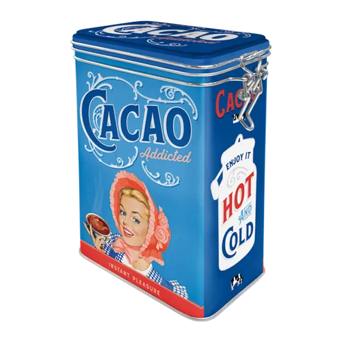 nostalgic-art-cacao-addicted-barattolo-retro-in-latta-7-5x11x17-5-cm image 1