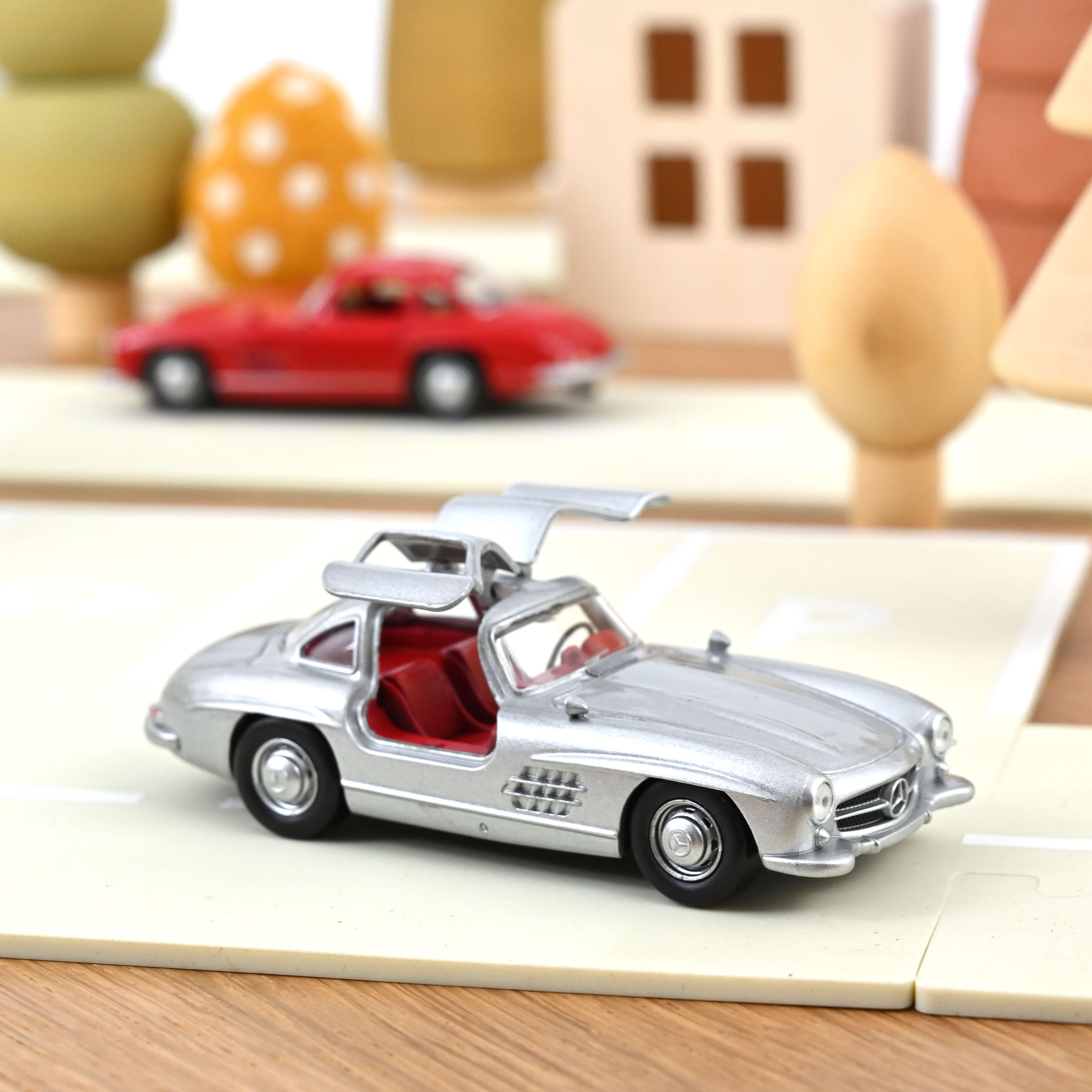 norev-mercedes-benz-300-sl-1954-jet-car-modellino-auto-1-43-argento image 1