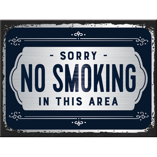 nostalgic-art-sorry-no-smoking-calamita-da-frigo-in-latta-6x8-cm image 1
