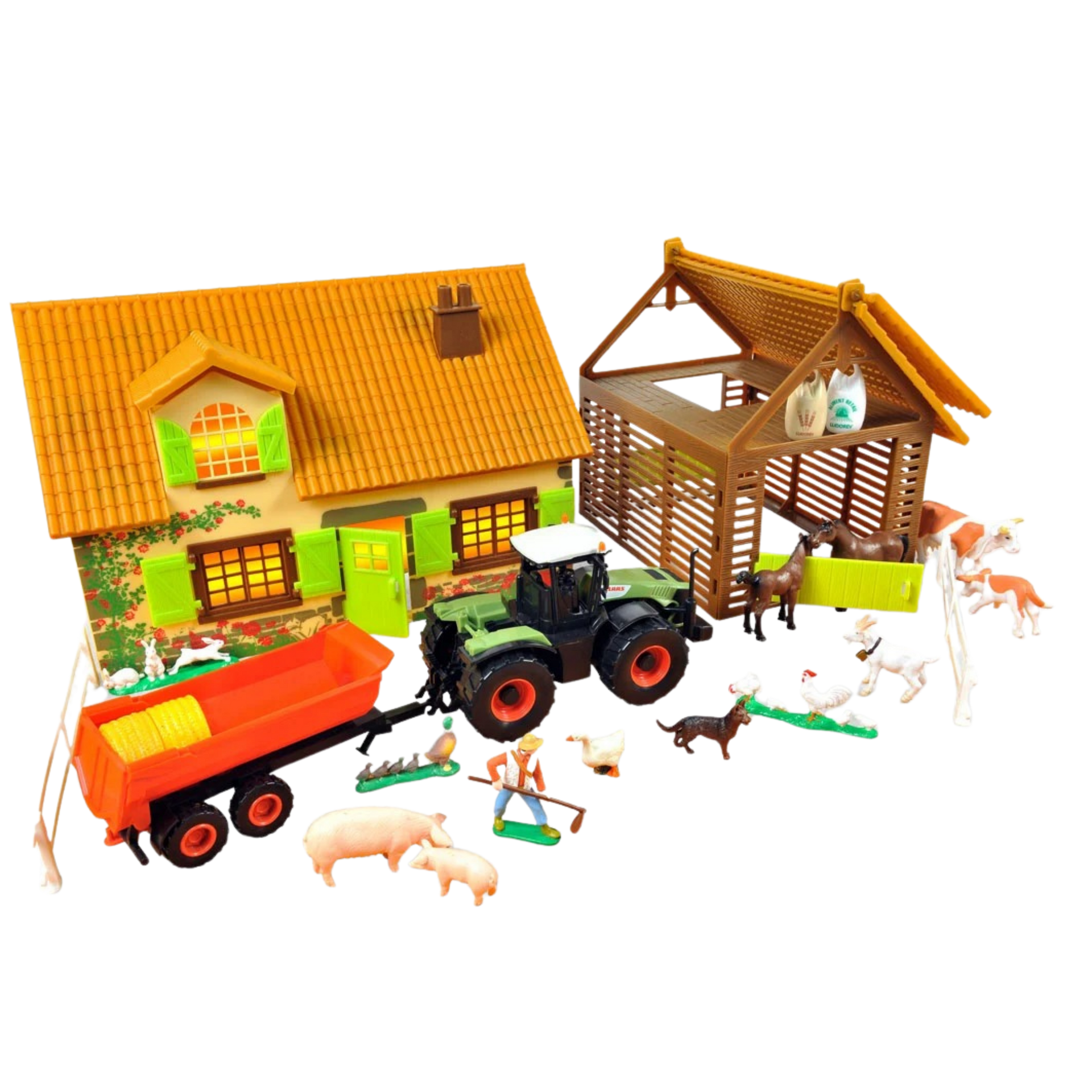 norev-a-day-at-the-farm-set-2-edifici-fattoria-modellino-diorama image 1