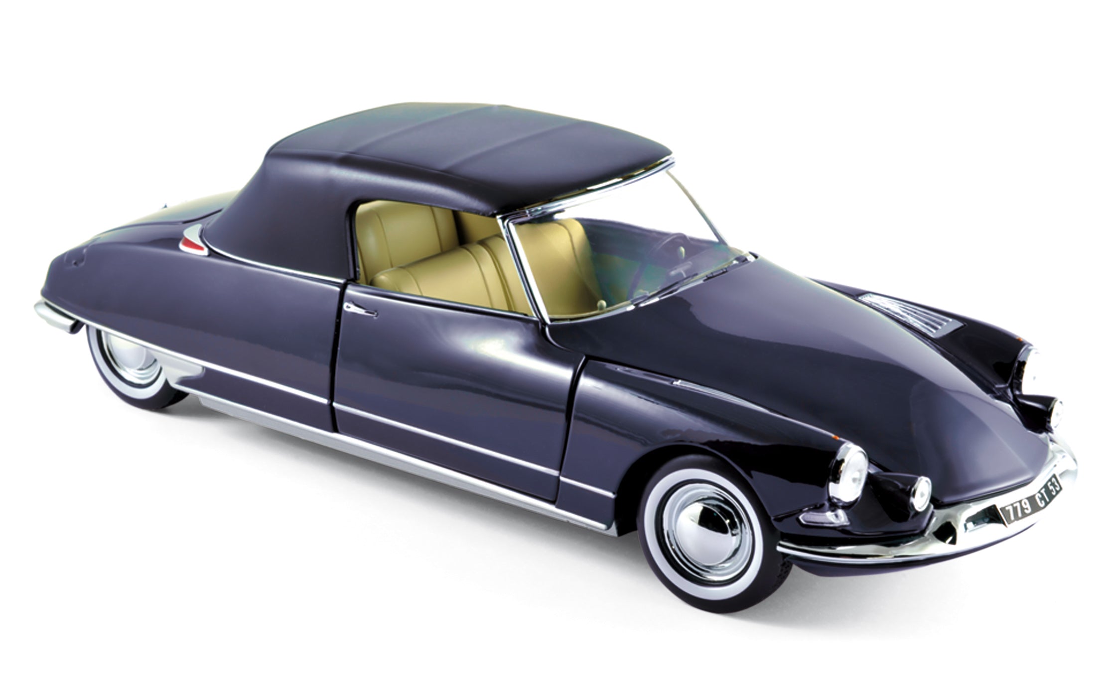 norev-citro-n-ds-19-cabriolet-1961-blu-royal-1-18-modellino-die-cast image 3