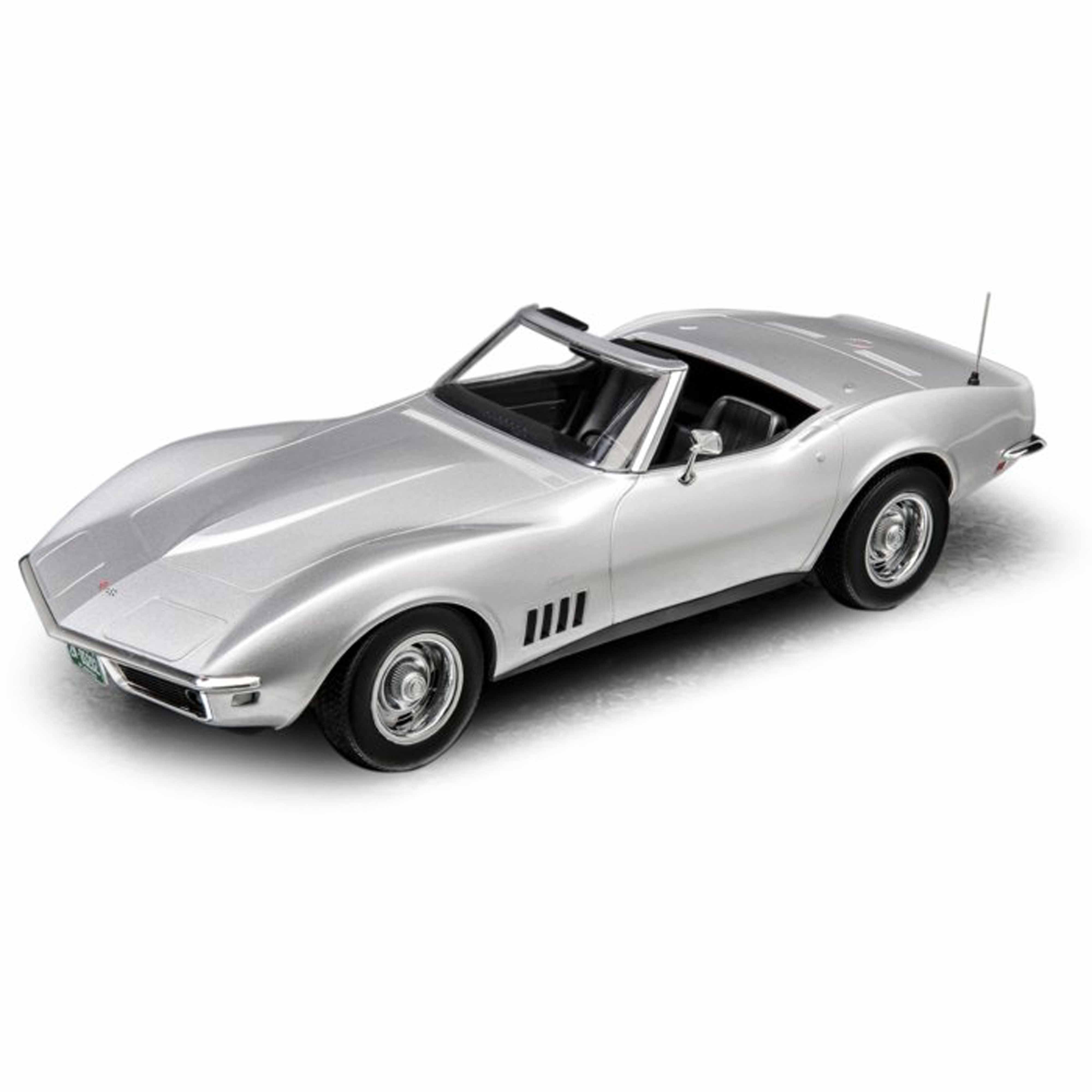 norev-chevrolet-corvette-convertible-1969-modellino-auto-1-18-argento image 2