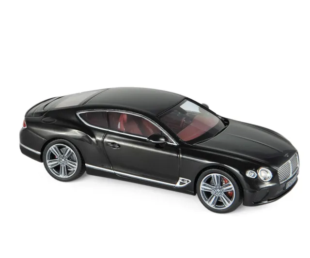 norev-bentley-continental-gt-2018-nero-beluga-modellino-auto-1-18 image 1