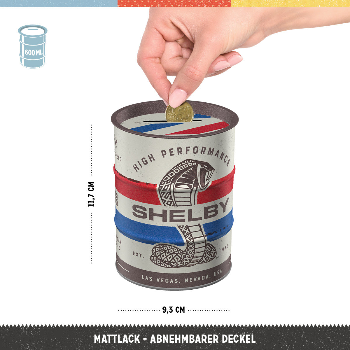 nostalgic-art-shelby-cobra-snake-salvadanaio-a-barile-600-ml image 3