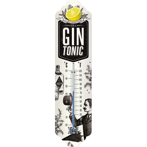 nostalgic-art-gin-tonic-weather-termometro-in-metallo-6-5x28-cm image 1