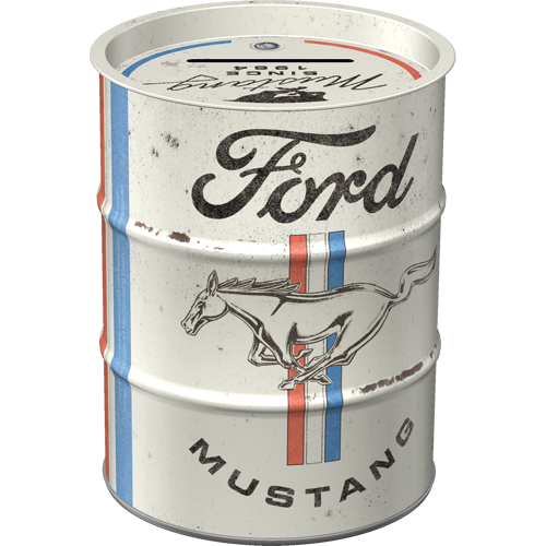 nostalgic-art-ford-mustang-horse-stripes-salvadanaio-a-fusto-600-ml image 1
