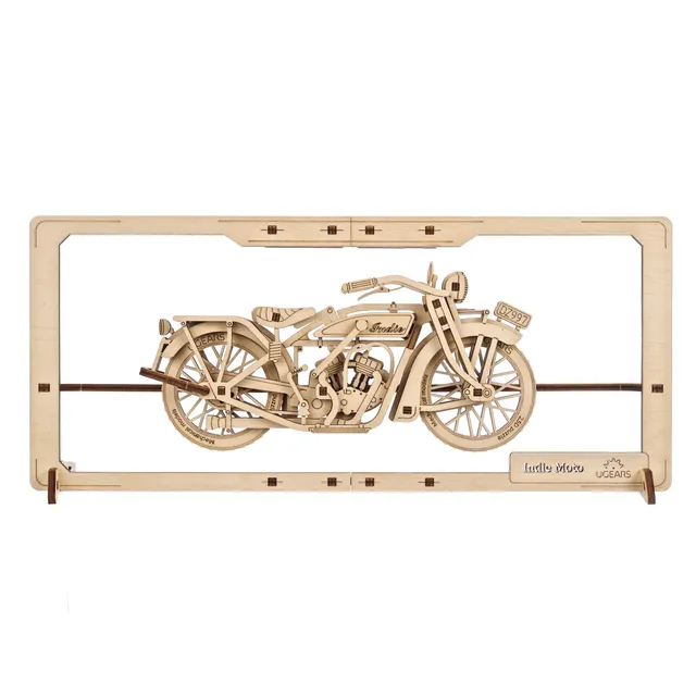 ugears-indie-moto-2-5d-puzzle-quadro-in-legno image 1