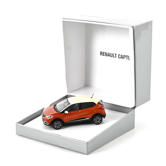 norev-renault-captur-arancione-arizona-avorio-premium-modellino-auto-1-43 image 1
