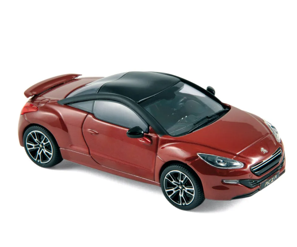 norev-peugeot-rcz-r-2013-rouge-erythr-e-noir-mat-modellino-1-43 image 1