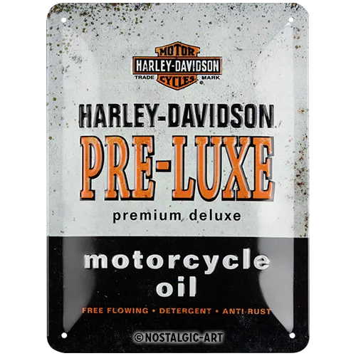 nostalgic-art-harley-davidson-pre-luxe-targa-in-metallo-15-x-20-cm image 1