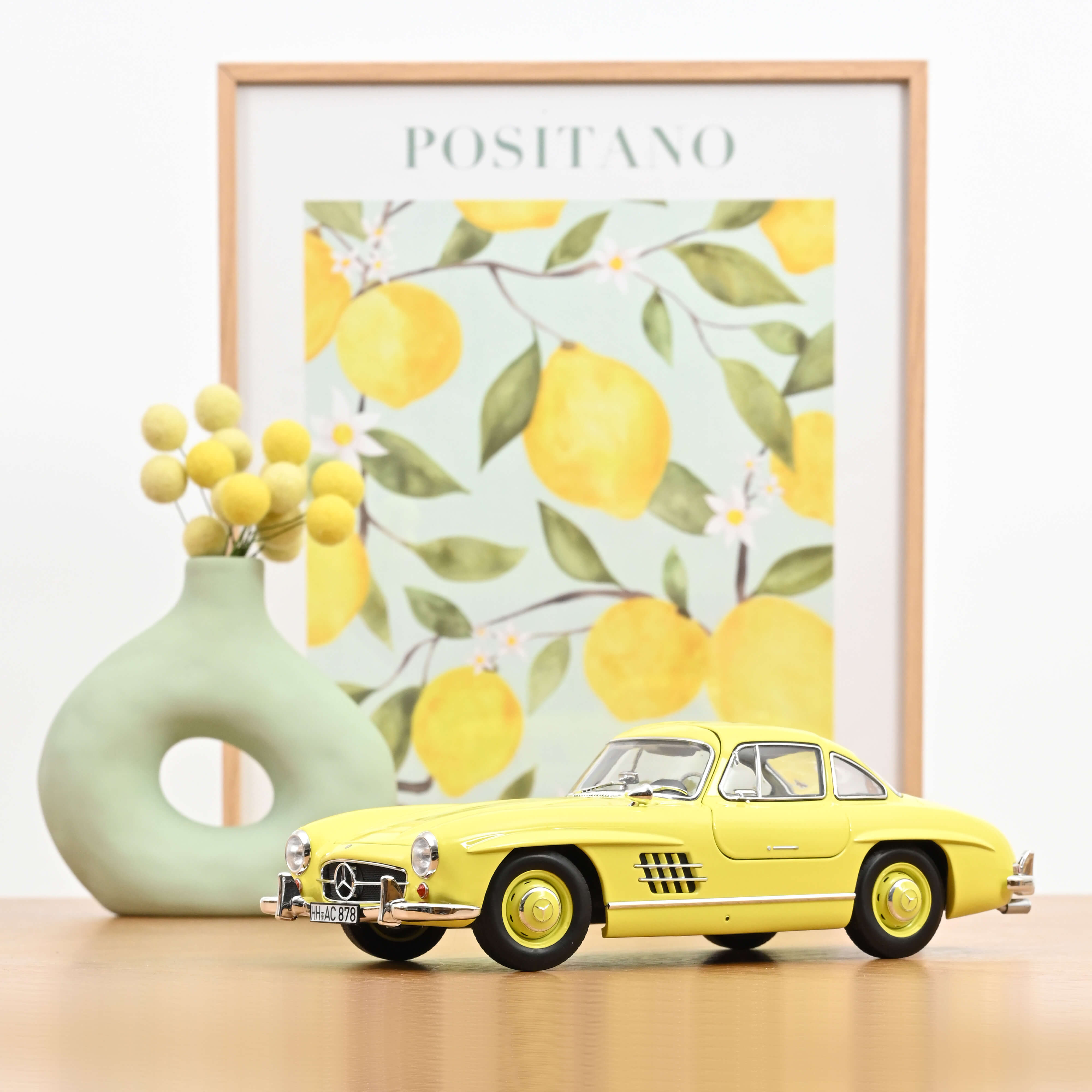 norev-mercedes-benz-300-sl-1954-giallo-fantasia-1-18-200-pz-edizione-limitata image 2