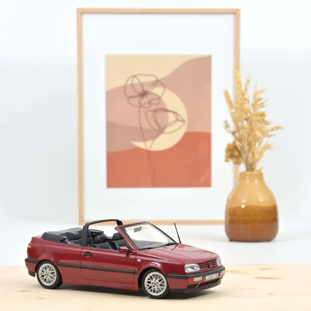 norev-vw-golf-cabriolet-1995-1-18-rosso-scuro-edizione-limitata-200-pz image 1