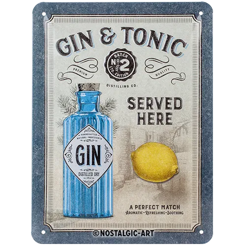 nostalgic-art-gin-tonic-served-here-targa-in-metallo-15x20-cm-2 image 1