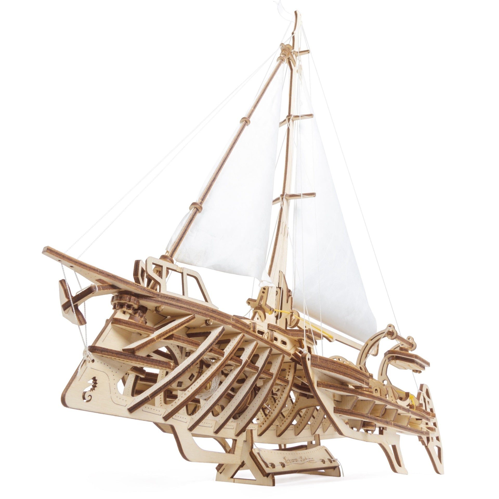 ugears-trimaran-merihobus-veliero-trimarano-in-legno-da-costruire image 3