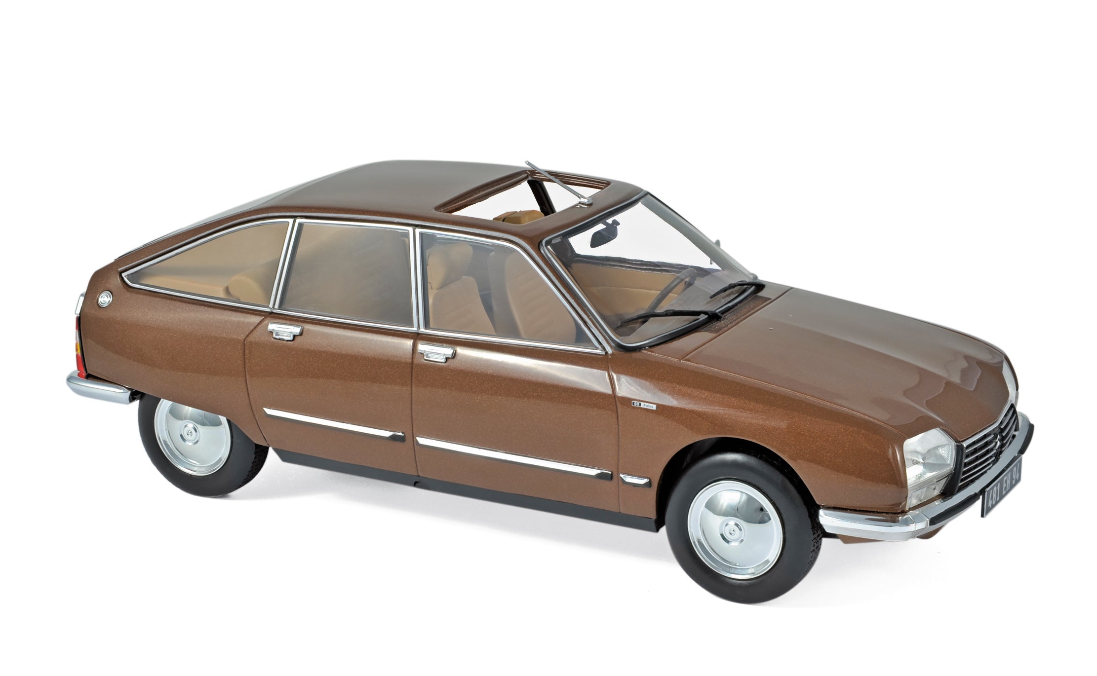 norev-citro-n-gs-pallas-1978-modellino-auto-1-18-marron-cigale image 1