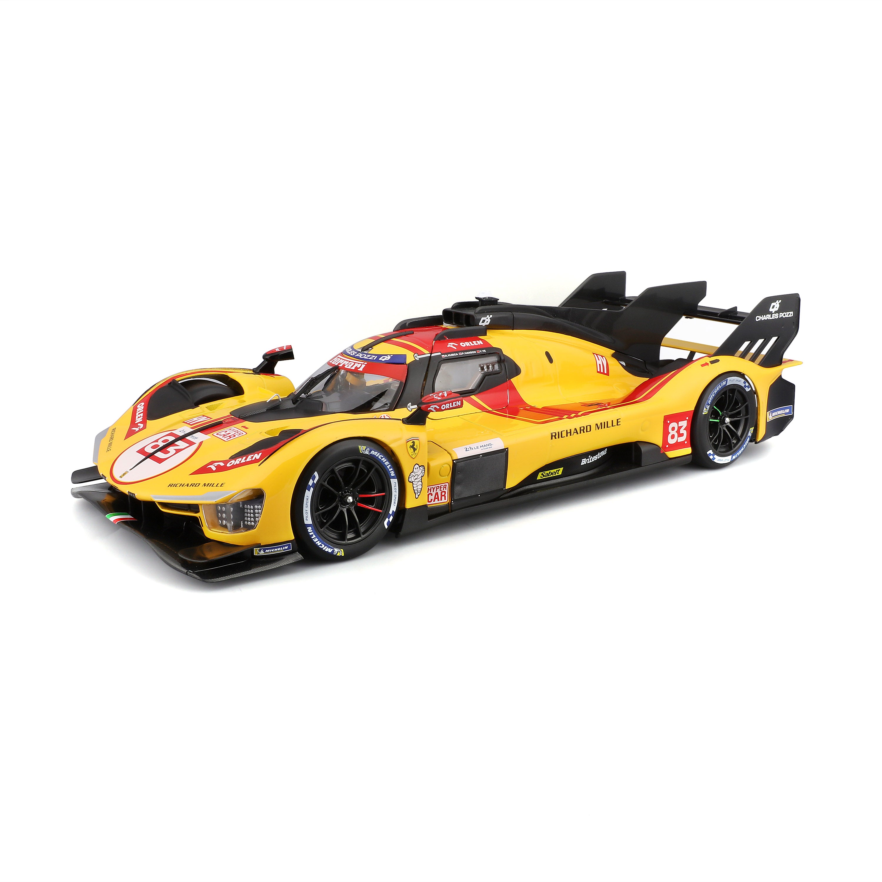 bburago-ferrari-499p-hypercar-24h-le-mans-2025-83-1-18 image 1