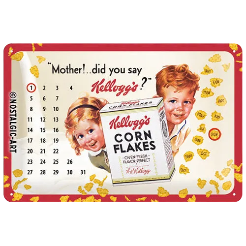 nostalgic-art-kellogg-s-mother-targa-in-metallo-20-x-30-cm-gofferata image 1