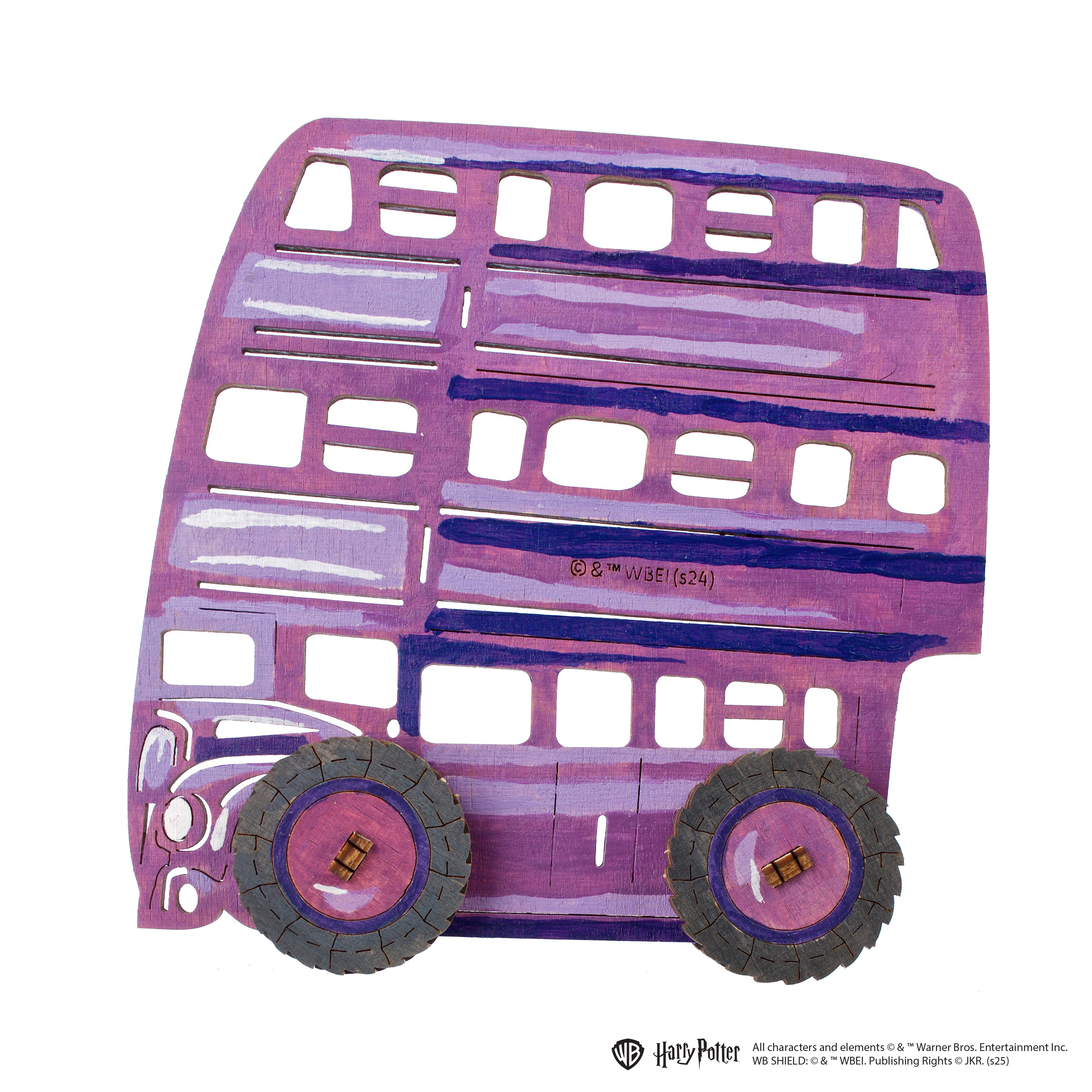 ugears-knight-bus-modello-3d-in-legno-da-colorare-harry-potter-series image 2