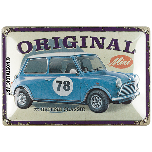 nostalgic-art-mini-the-british-classic-targa-in-metallo-20x30-cm-2 image 2