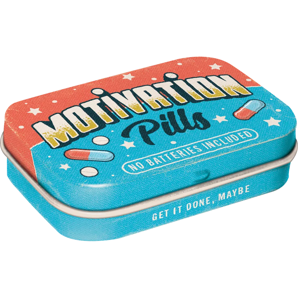 nostalgic-art-motivation-pills-mint-box-in-metallo-6x4x1-6-cm image 1