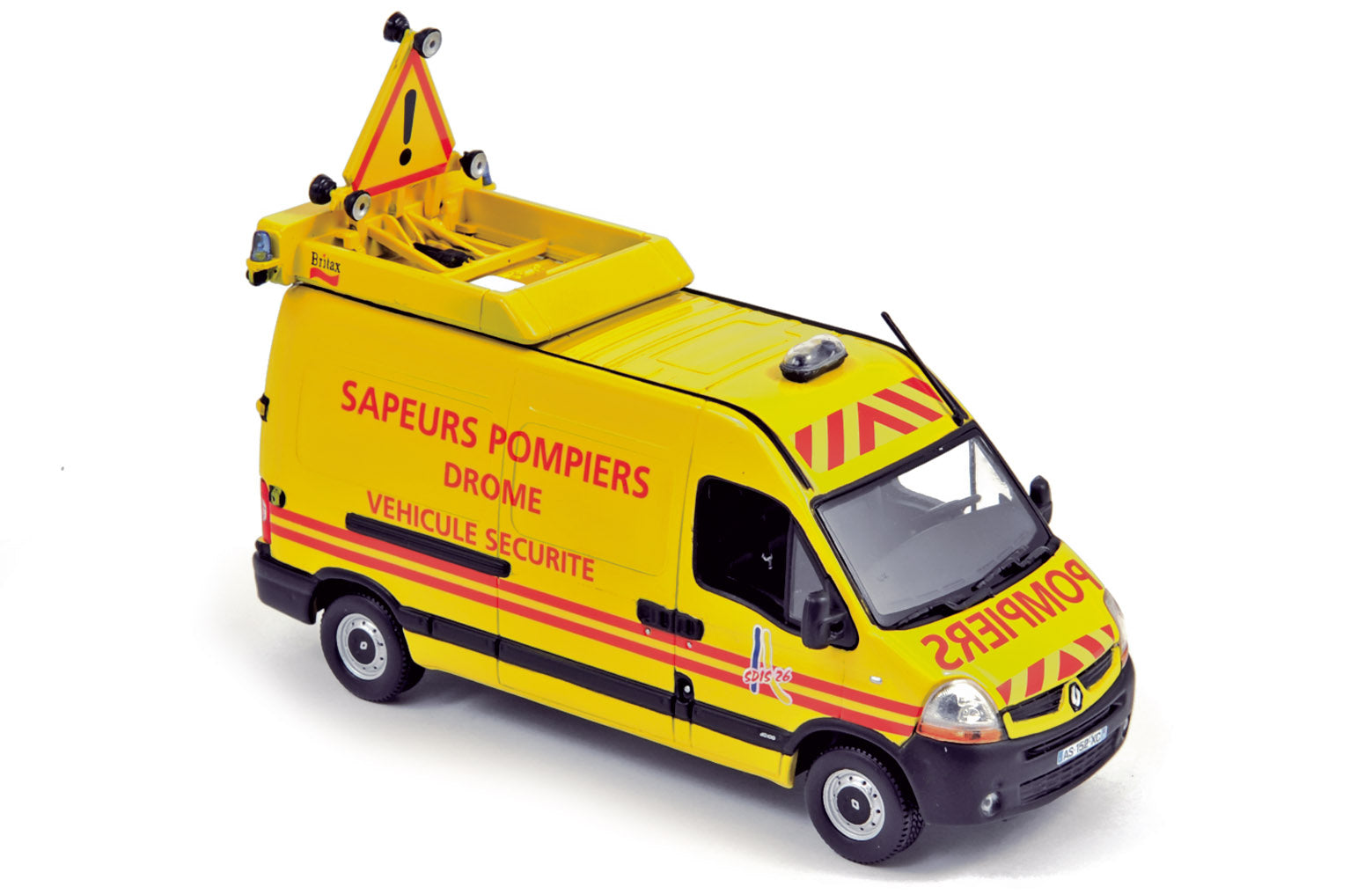 norev-renault-master-2008-pompiers-v-hicule-balisage-s-curit-modellino-1-43 image 1