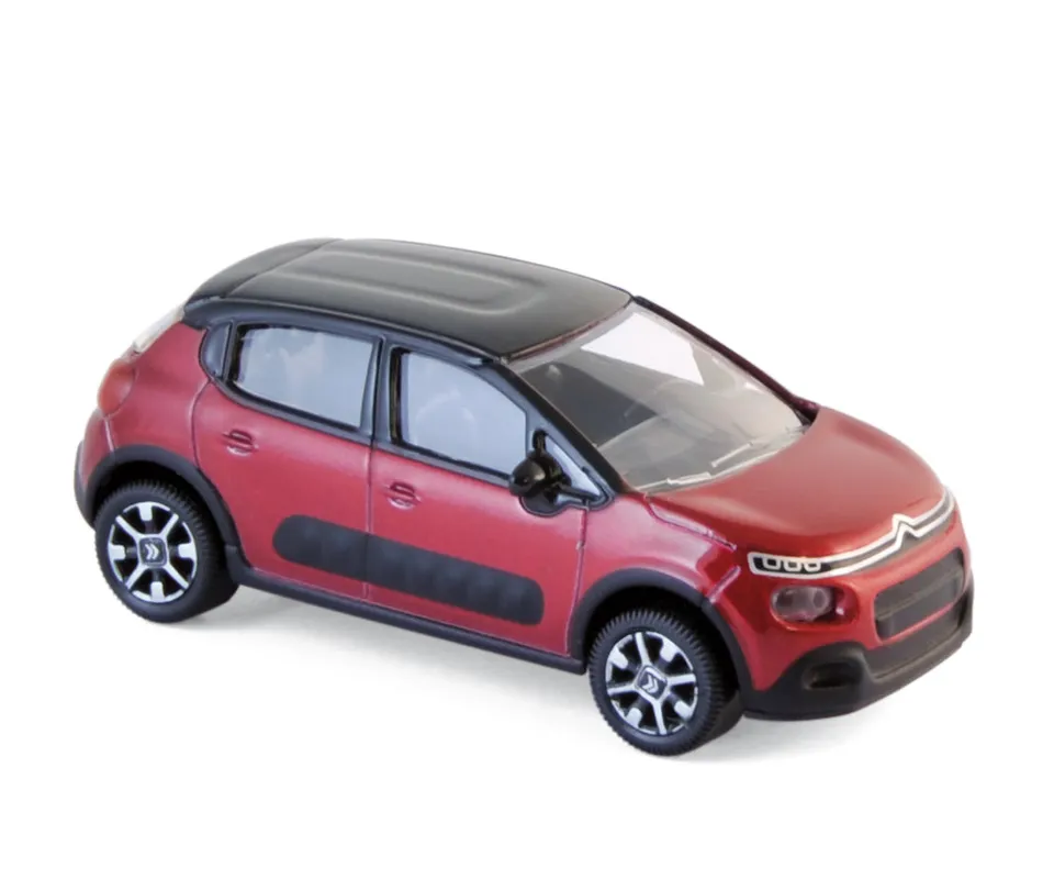 norev-citro-n-c3-2016-modellino-auto-1-64-rosso-e-nero image 1