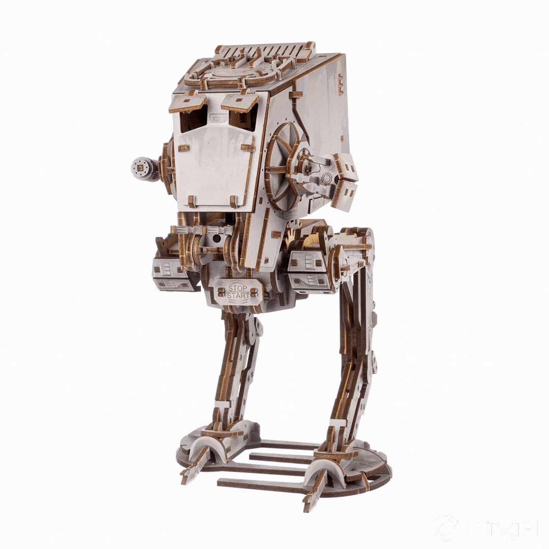 ugears-at-st-walker-star-wars-modellino-meccanico-in-legno-a-molla image 2